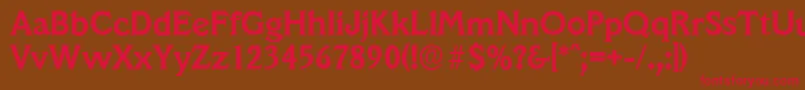 Шрифт VeracruzserialBold – красные шрифты на коричневом фоне