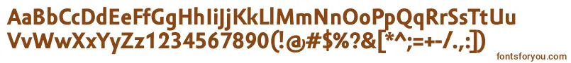 AmorSansTextProBold Font – Brown Fonts on White Background