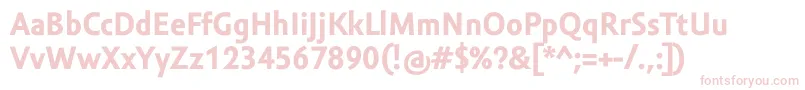 AmorSansTextProBold-fontti – vaaleanpunaiset fontit valkoisella taustalla