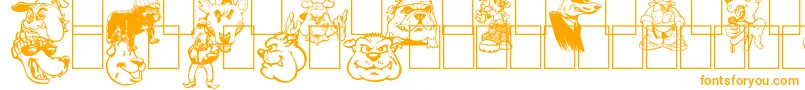 Шрифт BigBadDogs – оранжевые шрифты