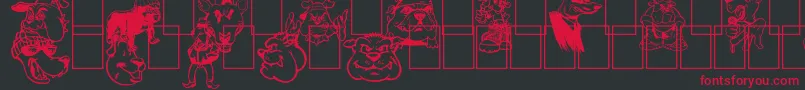 BigBadDogs Font – Red Fonts on Black Background