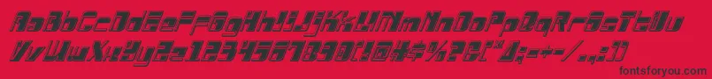 Drosselmeyerbevelital Font – Black Fonts on Red Background