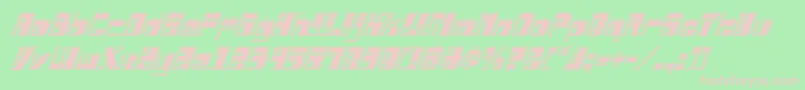 Drosselmeyerbevelital Font – Pink Fonts on Green Background