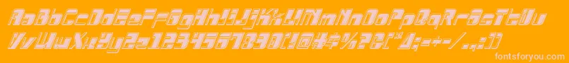 Drosselmeyerbevelital Font – Pink Fonts on Orange Background