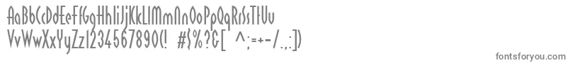 フォントLinotypereducta – 白い背景に灰色の文字