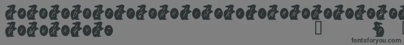 KrEasterRabbit Font – Black Fonts on Gray Background