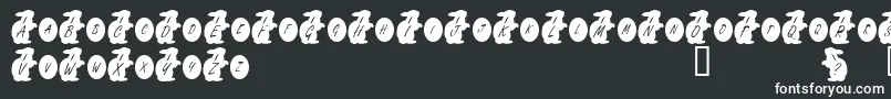 KrEasterRabbit Font – White Fonts on Black Background