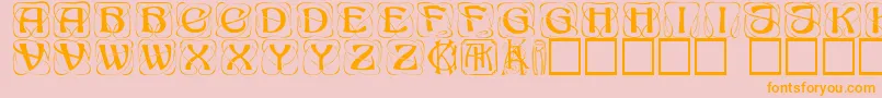 Konanur ffy Font – Orange Fonts on Pink Background