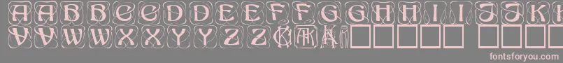 Konanur ffy Font – Pink Fonts on Gray Background