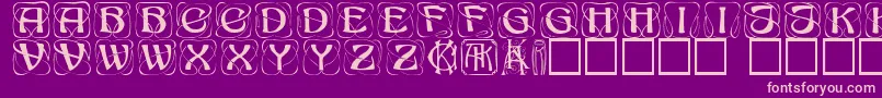 Konanur ffy Font – Pink Fonts on Purple Background