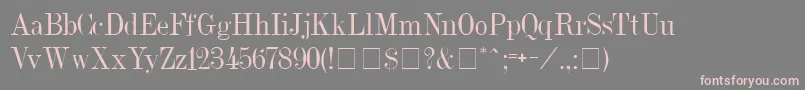 Dubiel Font – Pink Fonts on Gray Background