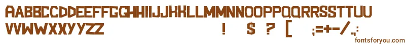 BlockemSockem Font – Brown Fonts on White Background