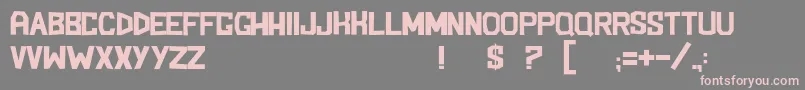 BlockemSockem Font – Pink Fonts on Gray Background