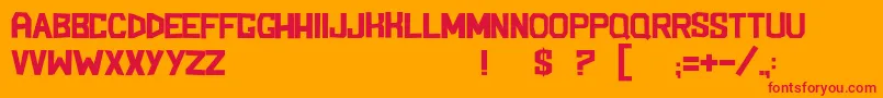 Police BlockemSockem – polices rouges sur fond orange
