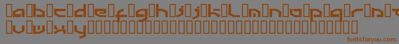 Detroit3k Font – Brown Fonts on Gray Background