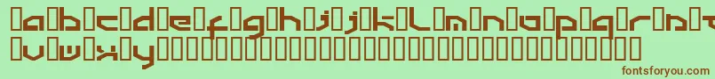 Detroit3k Font – Brown Fonts on Green Background