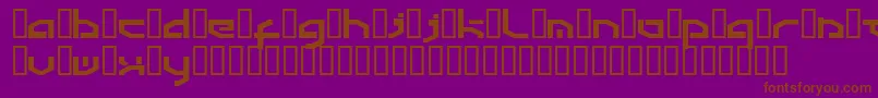Detroit3k Font – Brown Fonts on Purple Background