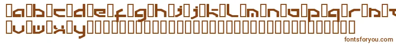Detroit3k Font – Brown Fonts on White Background