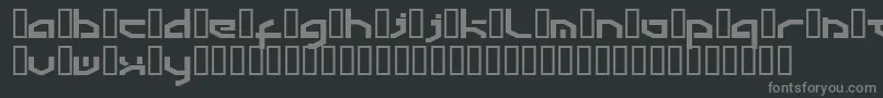 Detroit3k Font – Gray Fonts on Black Background