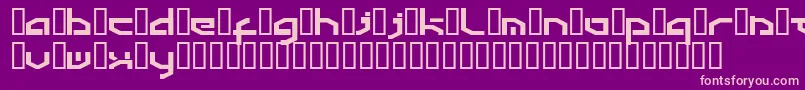 Detroit3k Font – Pink Fonts on Purple Background