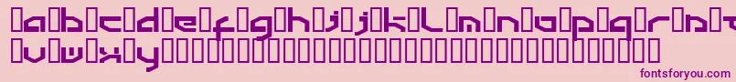 Detroit3k Font – Purple Fonts on Pink Background