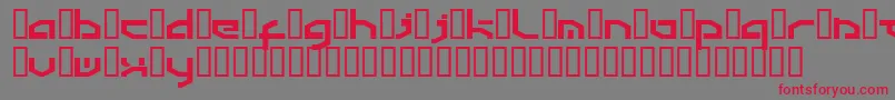 Detroit3k Font – Red Fonts on Gray Background