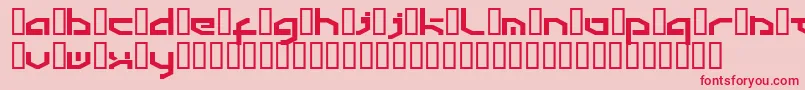 Detroit3k Font – Red Fonts on Pink Background