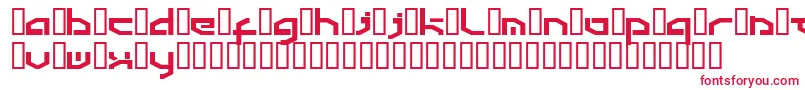 Detroit3k Font – Red Fonts on White Background