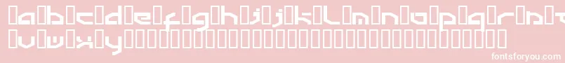 フォントDetroit3k – ピンクの背景に白い文字