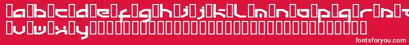 Detroit3k Font – White Fonts on Red Background