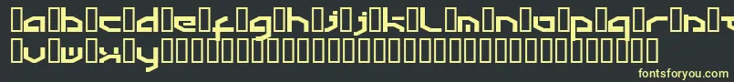 Detroit3k Font – Yellow Fonts on Black Background