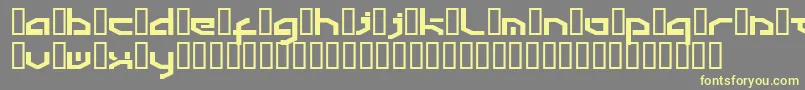 Detroit3k Font – Yellow Fonts on Gray Background