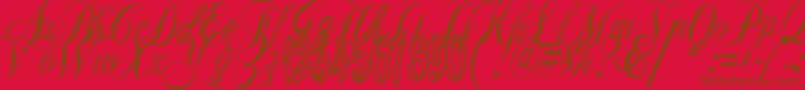 More about Gyiestold Font Gyiestold Font – Brown Fonts on Red Background
