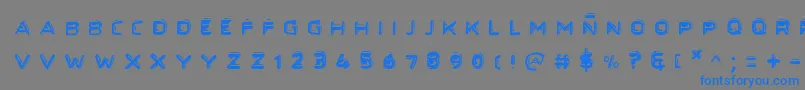 Secretfilesii Font – Blue Fonts on Gray Background