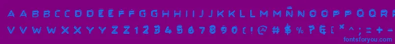 Secretfilesii Font – Blue Fonts on Purple Background