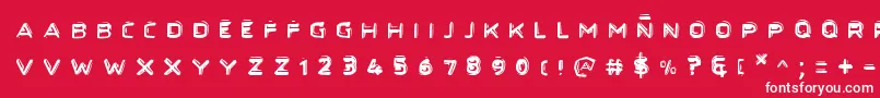 Secretfilesii Font – White Fonts on Red Background