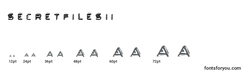 sizes of secretfilesii font, secretfilesii sizes