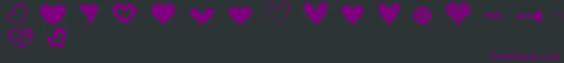 LoveAmy Font – Purple Fonts on Black Background