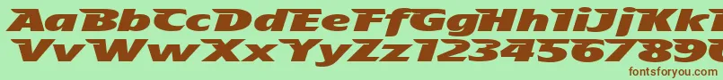Theafhh-fontti – ruskeat fontit vihreällä taustalla