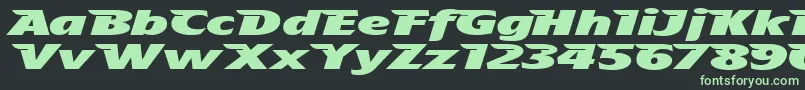 Шрифт Theafhh – зелёные шрифты на чёрном фоне