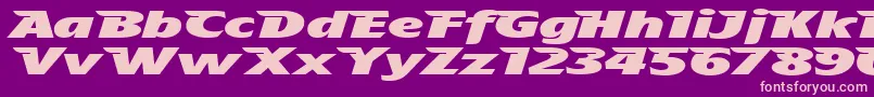 Theafhh-fontti – vaaleanpunaiset fontit violetilla taustalla