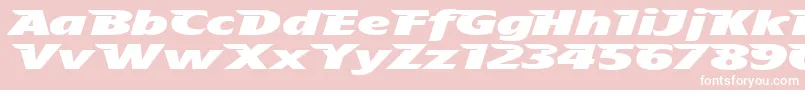 フォントTheafhh – ピンクの背景に白い文字