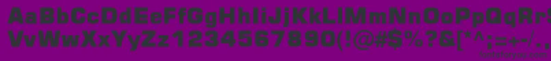 Square721BlkNormal Font – Black Fonts on Purple Background