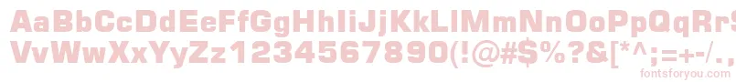 フォントSquare721BlkNormal – 白い背景にピンクのフォント