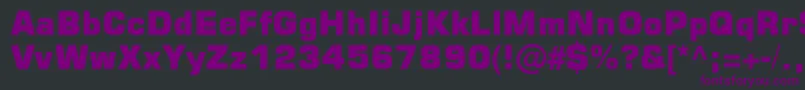Square721BlkNormal Font – Purple Fonts on Black Background