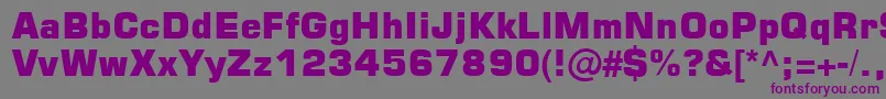 Square721BlkNormal Font – Purple Fonts on Gray Background