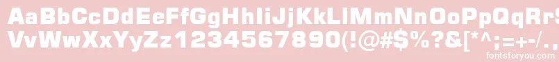 Square721BlkNormal Font – White Fonts on Pink Background