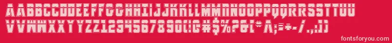 AnitllesLaserAcademy Font – Pink Fonts on Red Background