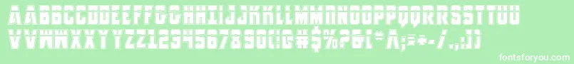 AnitllesLaserAcademy Font – White Fonts on Green Background