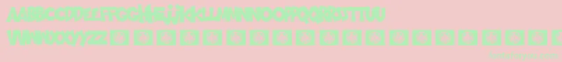 Goingmerry Font – Green Fonts on Pink Background